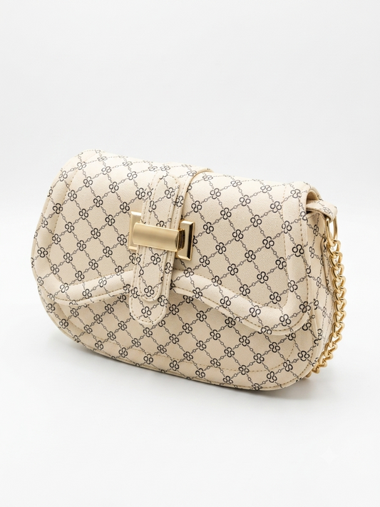 White check shoulder bag