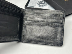 double layered hand knitted 100% leather regular wallet