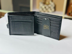 Red stripe 100% pure leather wallet