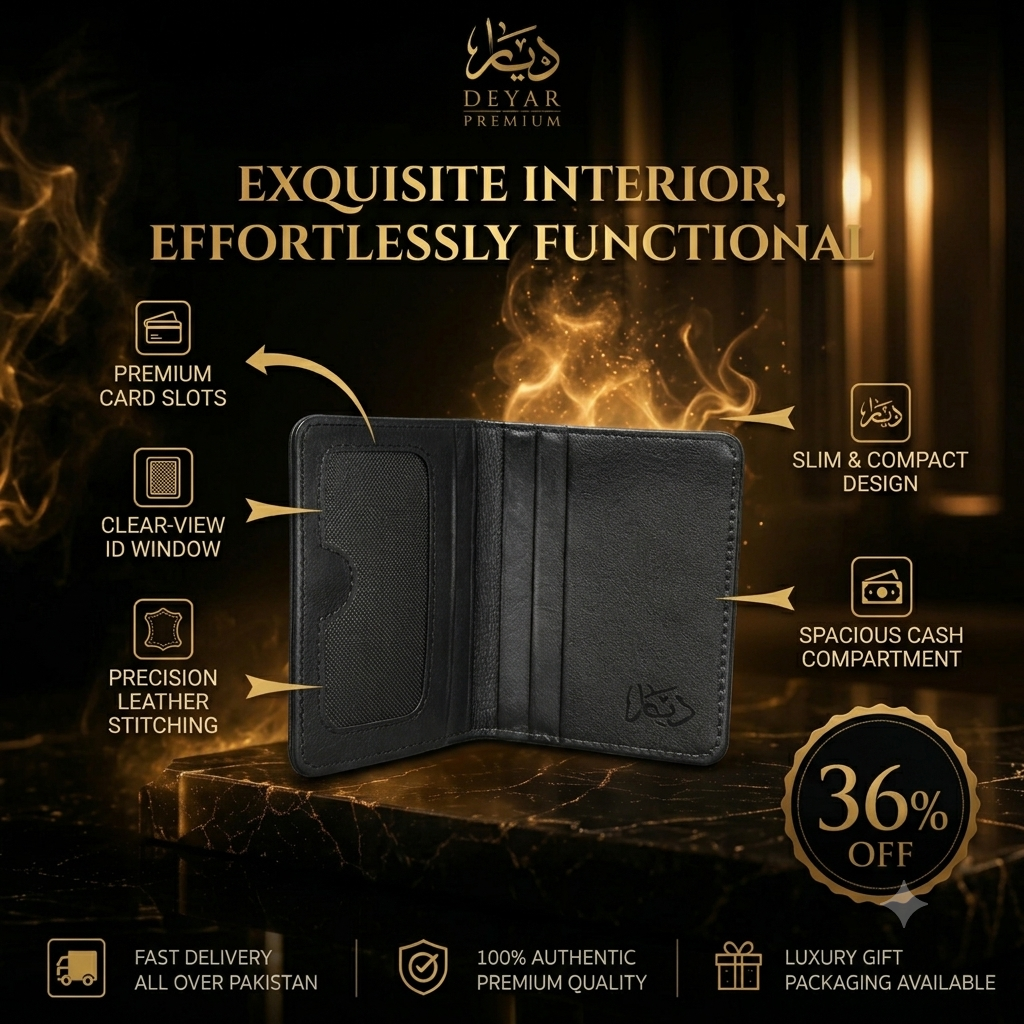 100% Pure Leather - Card Holder for Men
