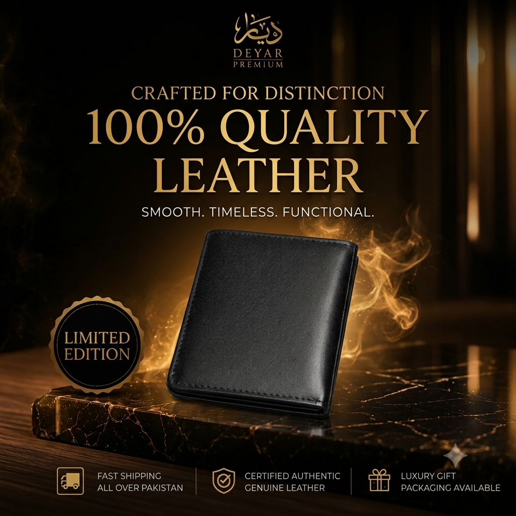 100% Pure Leather - Card Holder for Men