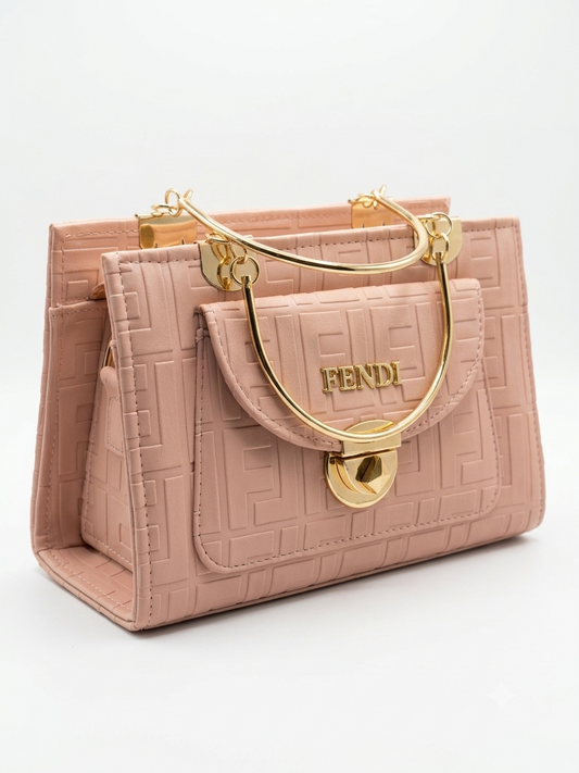 Pink stylish hand bag