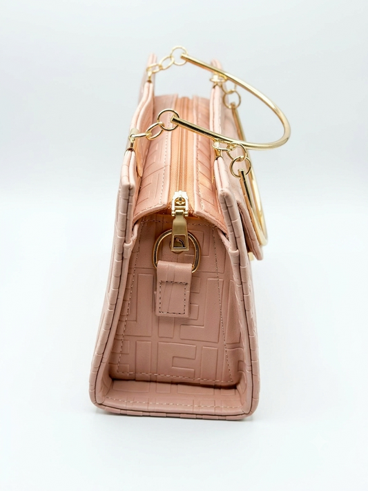 Pink stylish hand bag