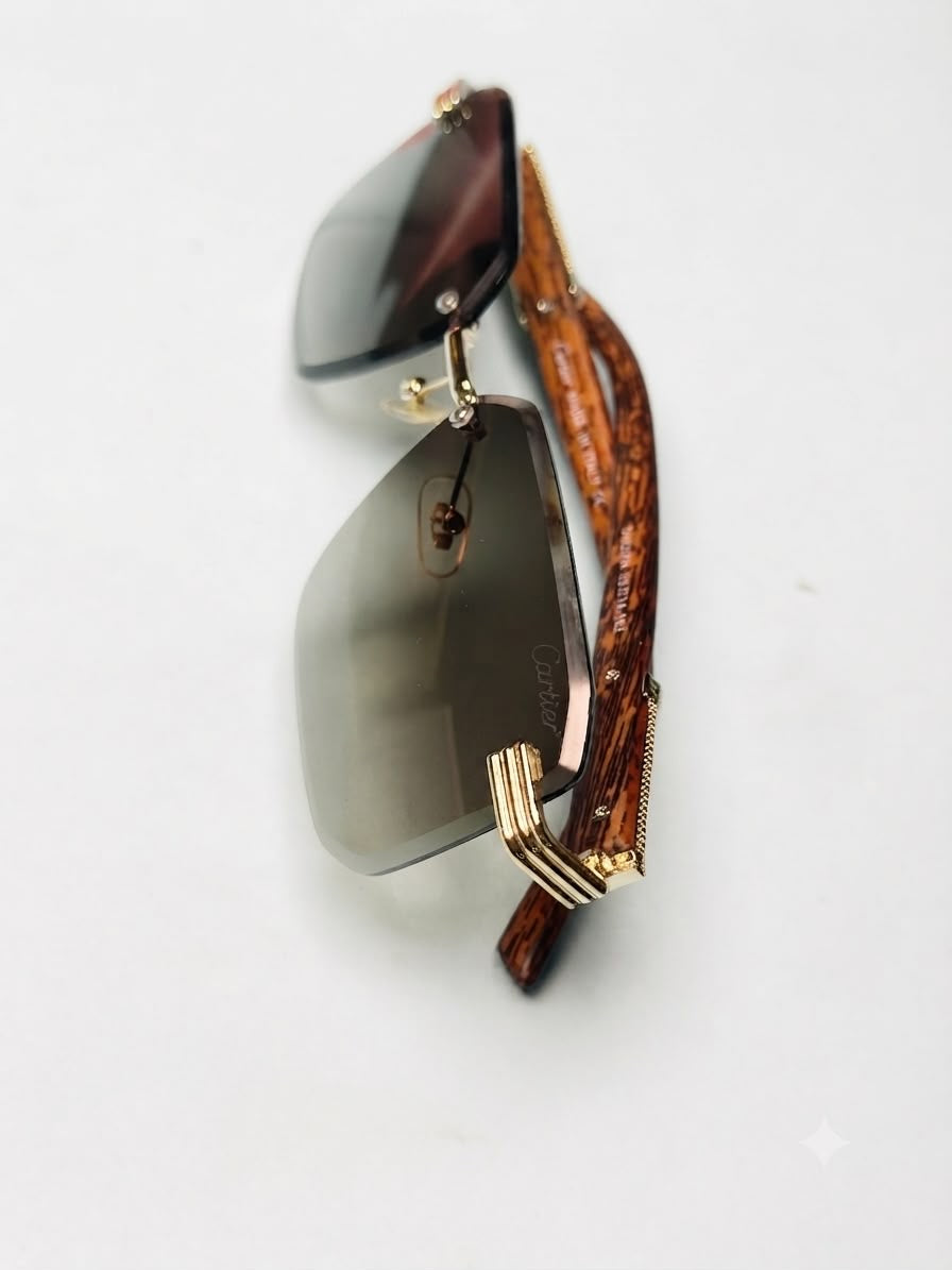 C*rtier Rimless Fashion Sunglasses