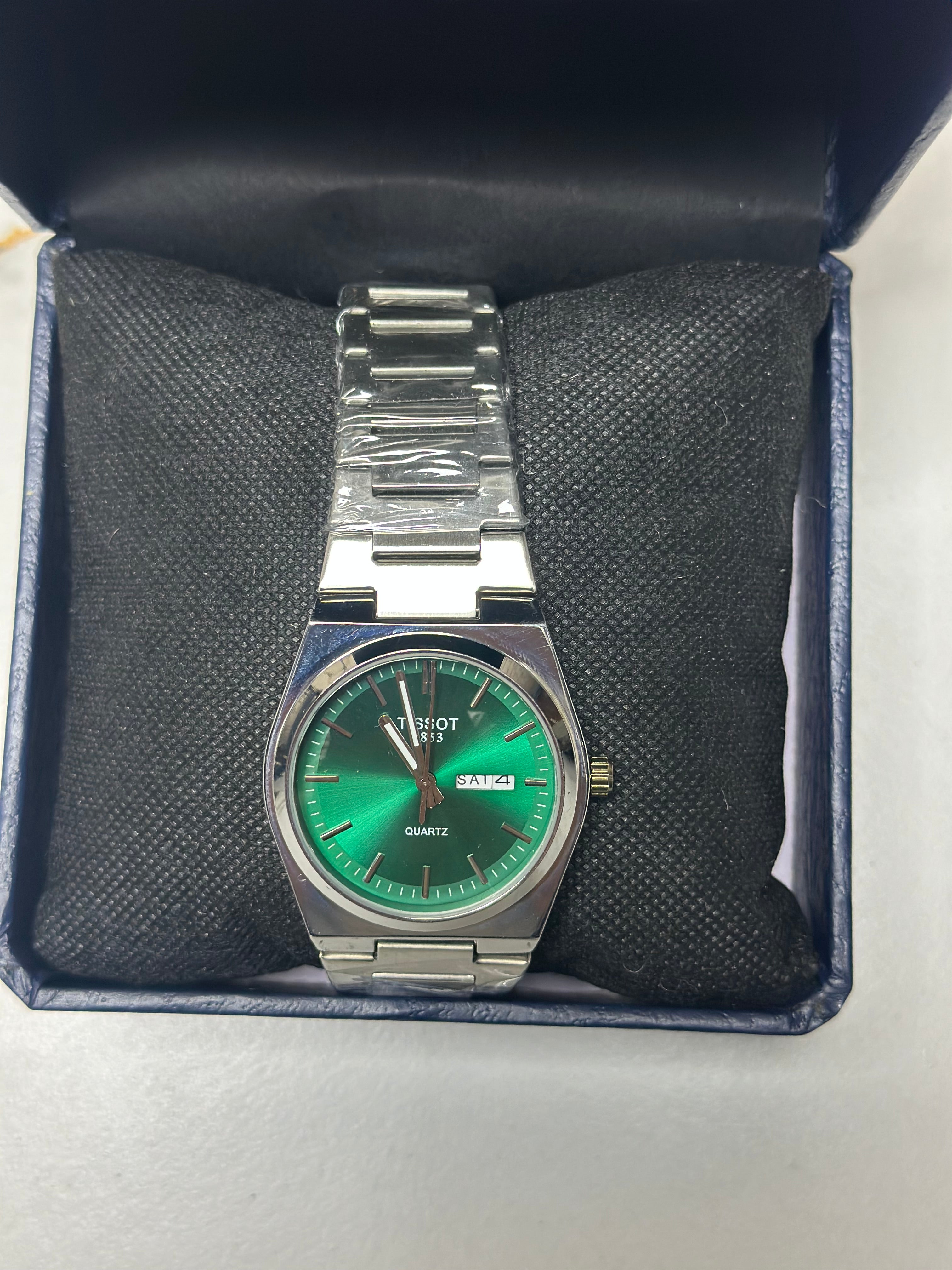 Tissot 1853 Luxury-Inspired Green Dial Watch Day date (AAA Quality)