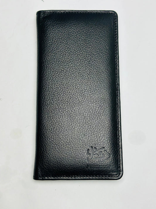 100% Pure Leather - Long Wallet With Mobile Pocket.