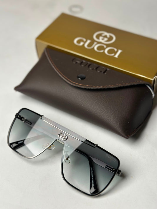 Gu*c! Black Square Sunglasses
