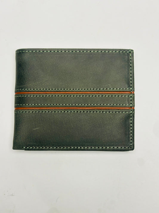 100% Pure Leather - Deyar Heritage Green Leather Wallet