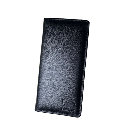 100% Pure Leather - Long Wallet With Mobile Pocket.