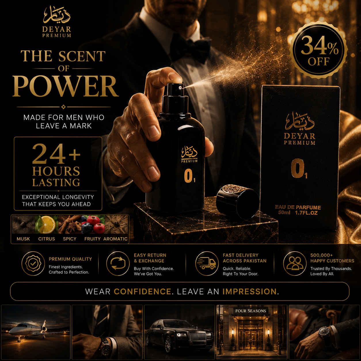 24+ Hours Lasting | Deyar Premium O1
