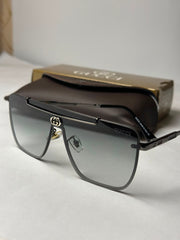 Gu*c! Black Square Sunglasses
