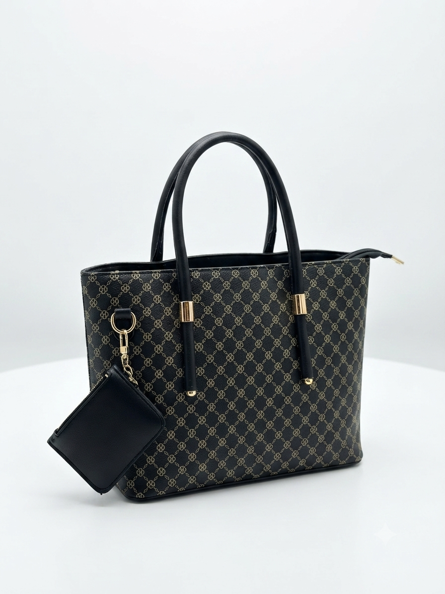 Elite handbag with mini pouch