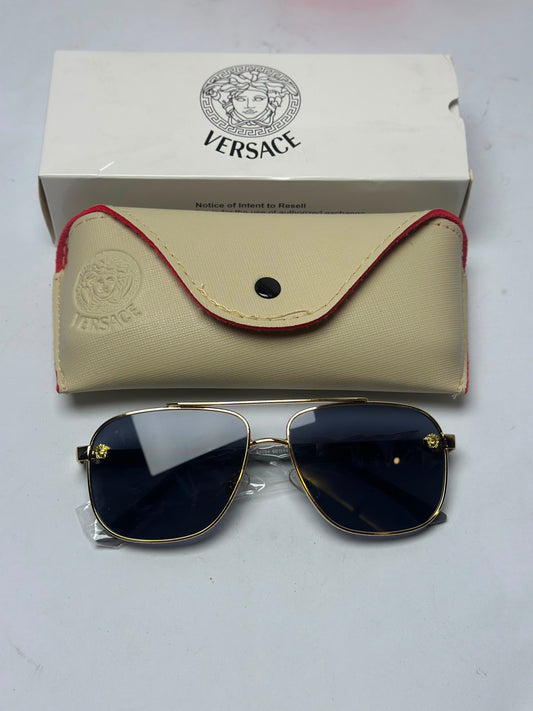Ve*sace Aviator Sunglasses – Black Gradient Lens