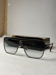 Gu*c! Black Square Sunglasses