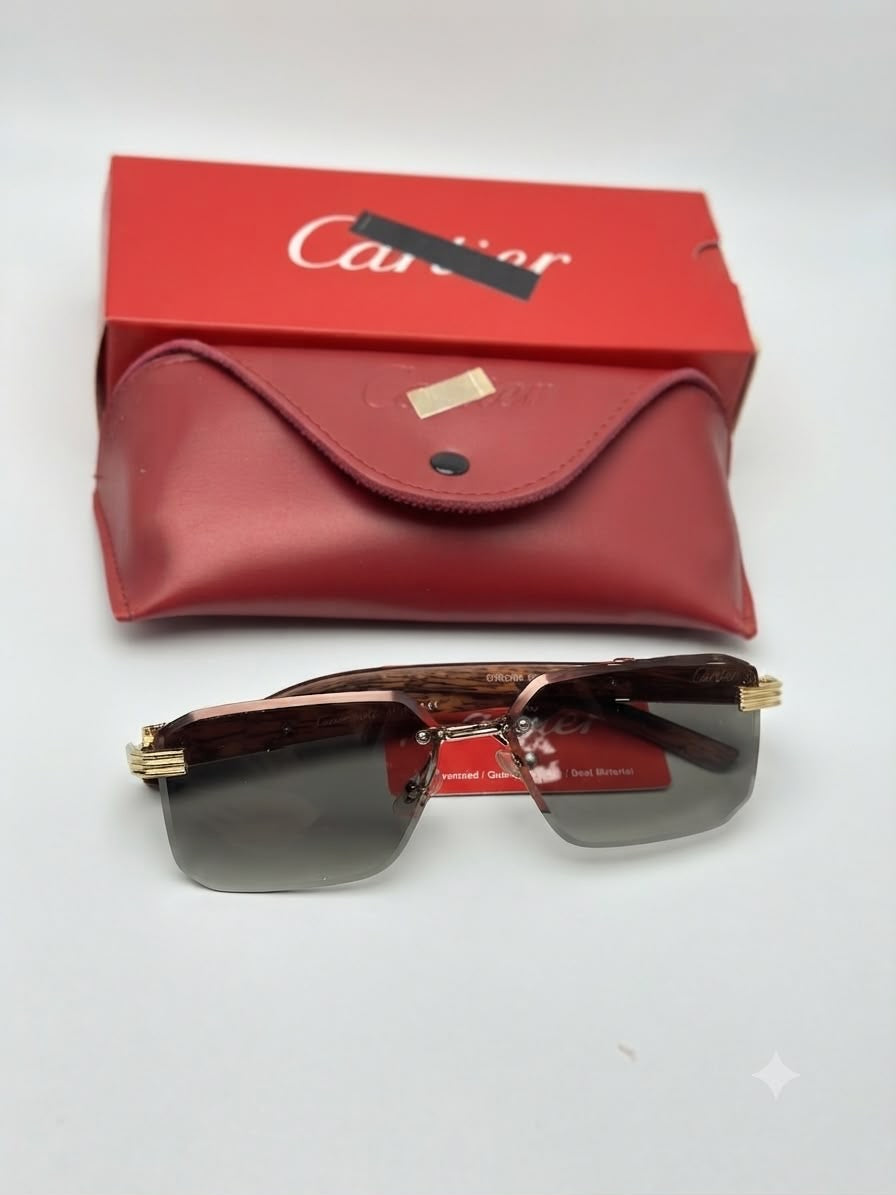 C*rtier Rimless Fashion Sunglasses