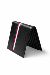 Stripe Leather Wallet
