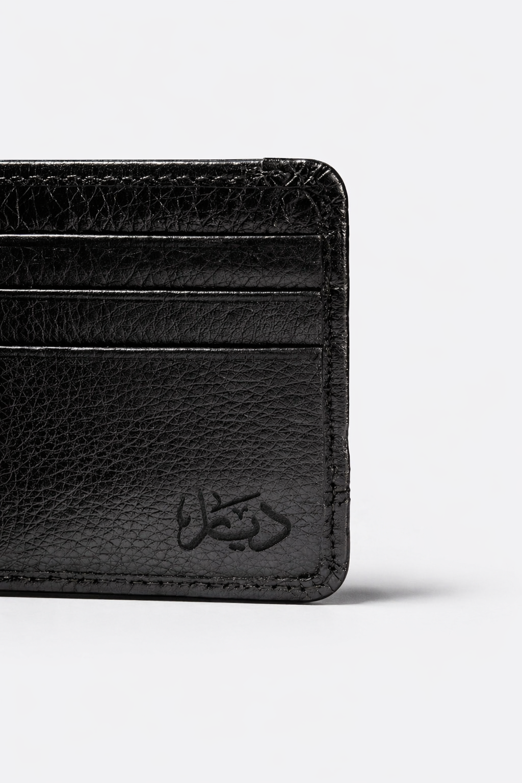 Bi-Fold Black Cow Leather Wallet