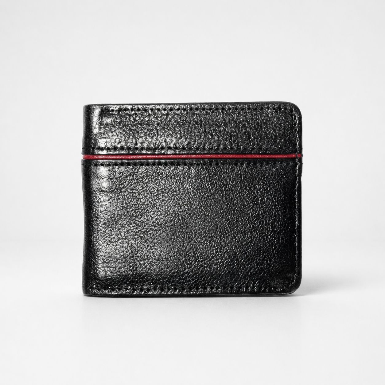Bi-Fold Black Cow Leather Wallet