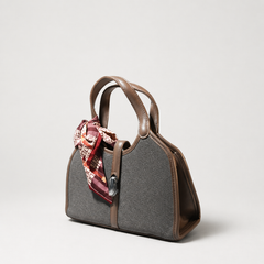Elegant Luxe Women’s Handbag with Silk Scarf