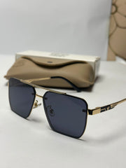 Vers*ce UV Glasses – Black Lenses & Gold-Tone Frame