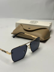 Vers*ce UV Glasses – Black Lenses & Gold-Tone Frame